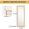 Gold Full Length Bedroom Mirror with Over the Door or Wall Mounted Design