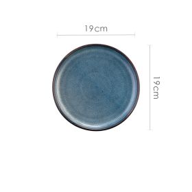 Home Creative Retro High-grade Ceramic Pasta Steak Western Food Plate (Option: 7.5inches Starry blue)