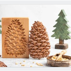 Portable Home Wooden Gingerbread Cookie Mold DIY (Option: Pine cone)